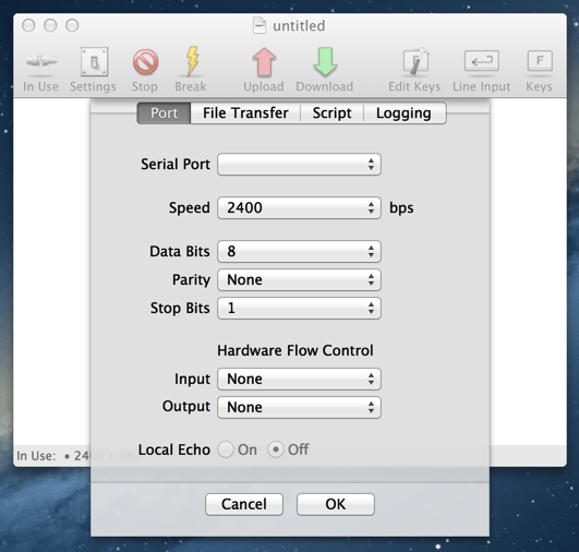 terminal emulator is not functional aptana mac